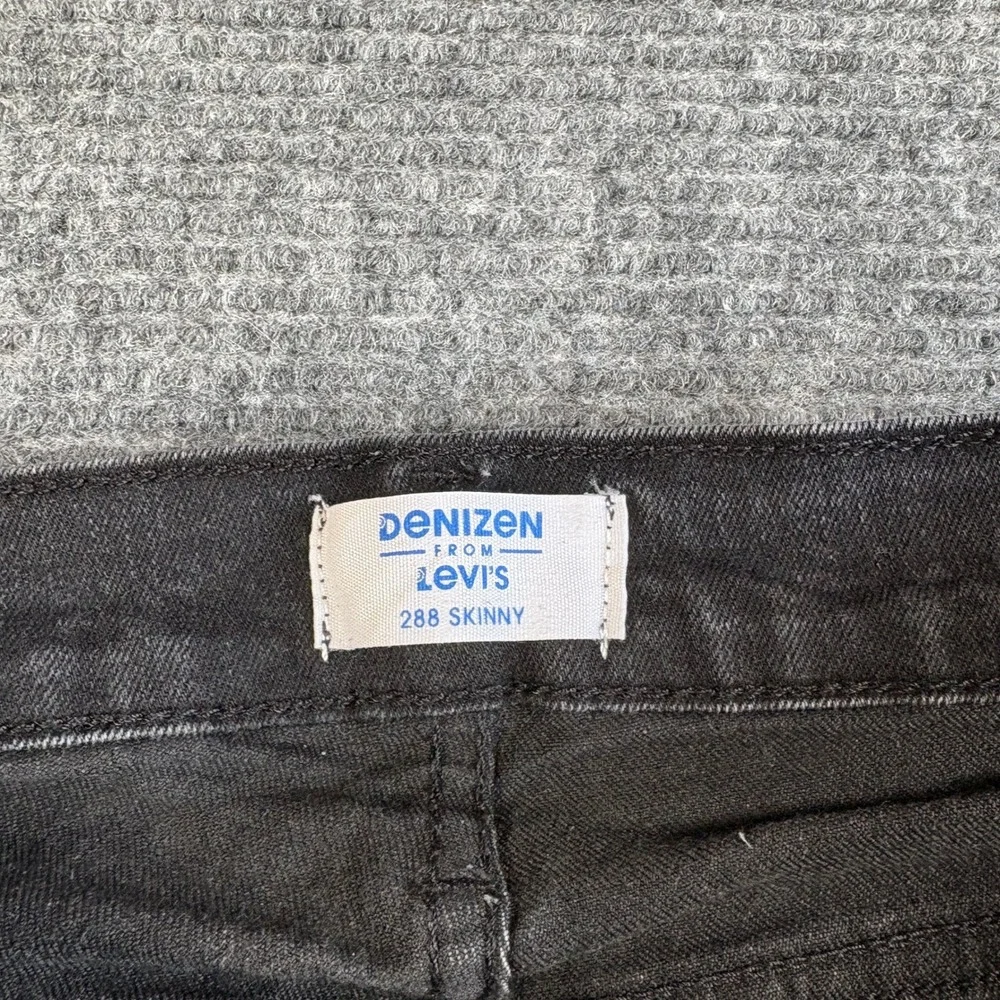 Denizen from Levis 288 Skinny Jeans Mens 32x34 Black Faded Denim Pants
